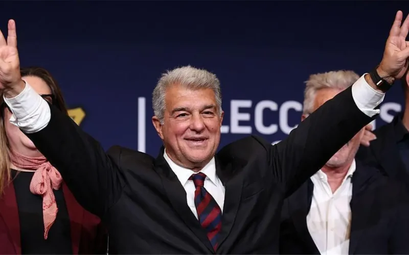 رسالة غامضة من لابورتا إلى جماهير برشلونة عقب فوزه برئاسة النادي الكتالوني